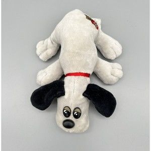 VTG Pound Puppy Puppies 1986 8” Gray Dog Long Ear Plush Stuffed Animal Small EUC